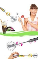 Bas Çek El Mikser Basmalı Otomatik Çırpıcı