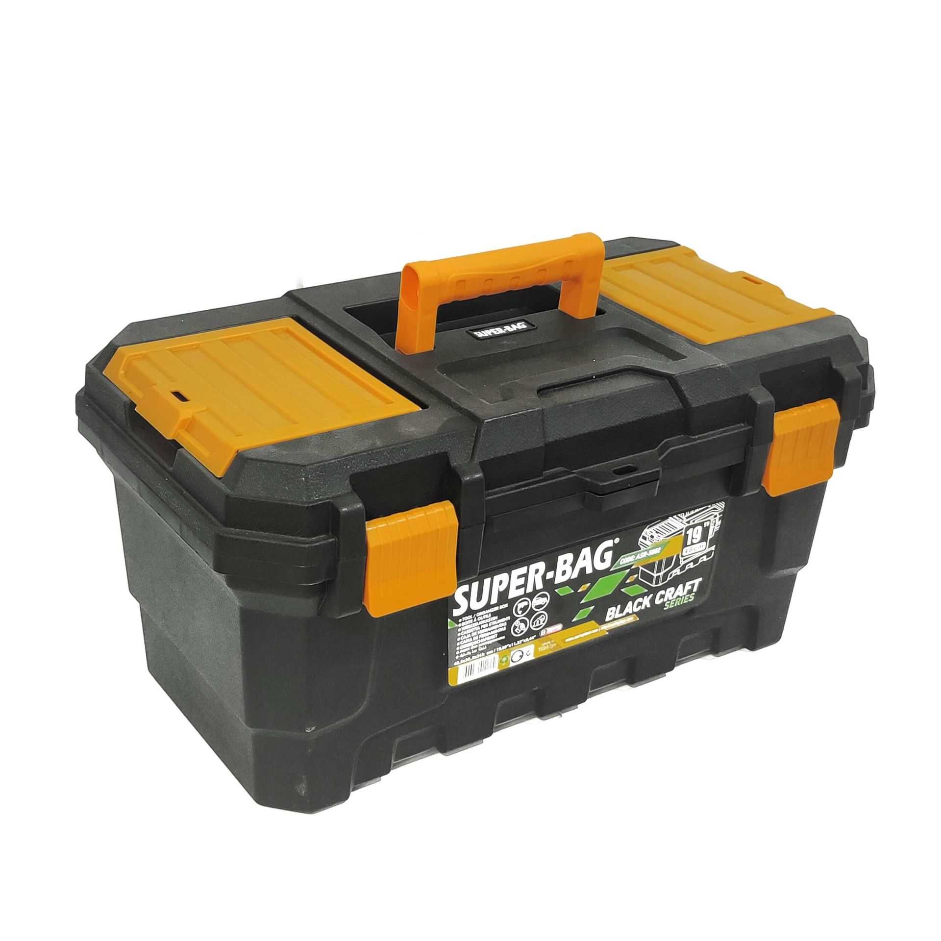 Süper Bag 19'' Craft Plastik Kilitli  Alet Takım Çantası