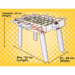403 AHŞAP MASA MAÇI OYUNU AYAKLI