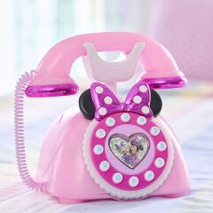 JP88272 Minnie Mouse Sesli ve Işıklı Retro Telefon