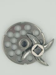 2'li Salvador 32# Kıyma Makinası Ayna Bıçak Seti (Paslanmaz) 14mm