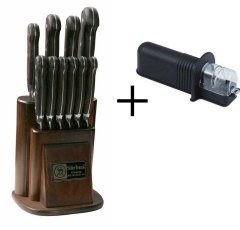 Sürbisa 61500-YM -E Yöresel Mutfak Bıçak Seti 10 Parça + Bıçak Bileme Aleti