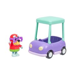 BLUEY 18924 Bluey Büyükannenin Arabası ve Janet Figürü