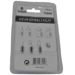 BUFFER® 38mm 3 Şifreli Uzun Asma Kilit Dolap Çekmece Asker Okul Kilidi