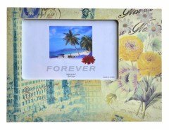 BUFFER® Decotown Gül Şehir Motifli Ahşap Fotoğraf Resim Çerçevesi Standı