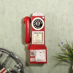 BUFFER® Decotown Biblo Telefon Kulübesi Süs Eşyası Telefon Kulübesi