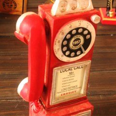 BUFFER® Decotown Biblo Telefon Kulübesi Süs Eşyası Telefon Kulübesi