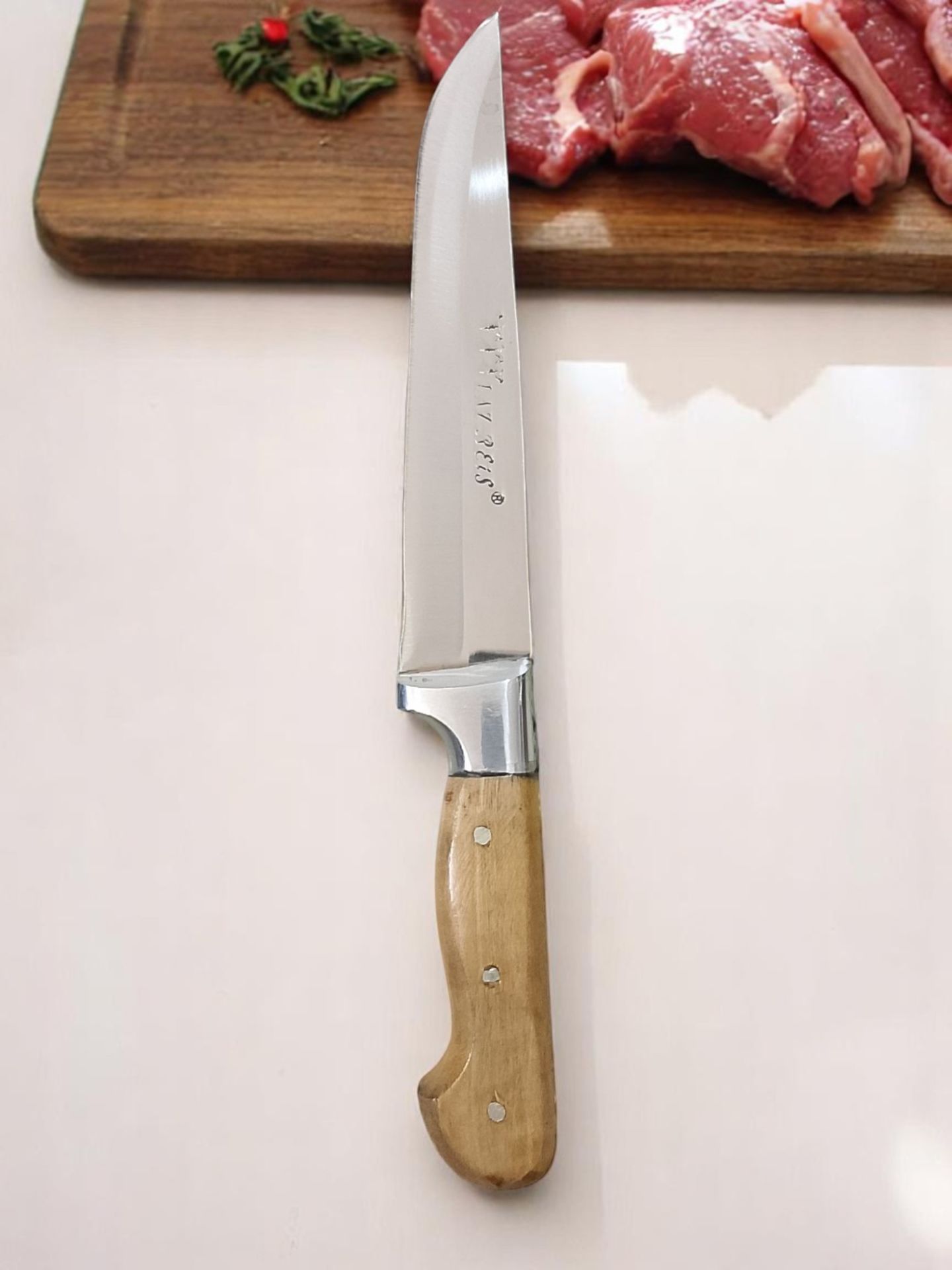 Lazreis Kurban Bıçağı No3, El Yapımı Paslanmaz Çelik Bıçak 17,5 cm