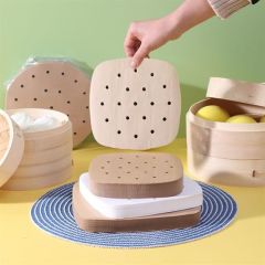 BUFFER® 150 Adet Kullan-At Delikli Kare Model Pişirme Kağıdı Ve Siyah Pişirme Matı 21,5 Cm