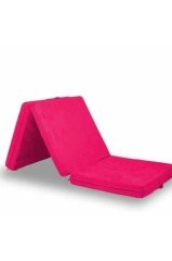 BUFFER® Çok Amaçlı Katlanır Taşınabilir Pembe Renk Sünger Yer Yatağı