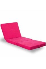 BUFFER® Çok Amaçlı Katlanır Taşınabilir Pembe Renk Sünger Yer Yatağı