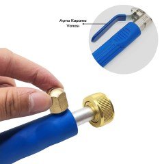 BUFFER® Alüminyum Water Jet Yüksek Basınçlı Su Püskürtme Oto Yıkama Tabancası Bahçe Sulama Aracı 75 cm