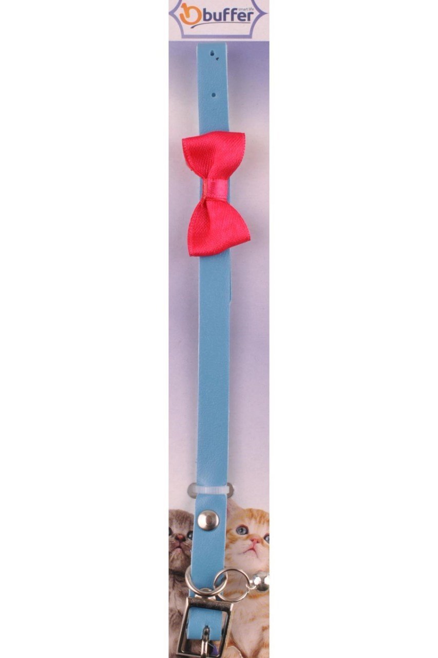 BUFFER® Fiyonklu Kedi Tasması (Mavi)