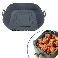 BUFFER® Gri Kare Pişirme Matı 20 Cm Ve 50 Adet Tek Kullanımlık Kare Tabak Model Pişirme Kağıdı