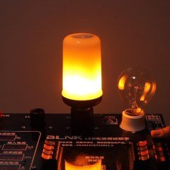 BUFFER® Dekoratif Alev Ateş Efekti Veren Led Ampül  Lamba Aydınlatma