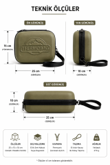 Gold Termal Soğuk Taşıma Çantası 18 Saat İzolasyonlu Buz Kasetli Kabartmalı Seyahat Çantası