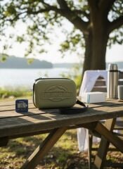 Haki Termal Soğuk Taşıma Çantası 18 Saat İzolasyonlu Buz Kasetli Seyahat Çantası