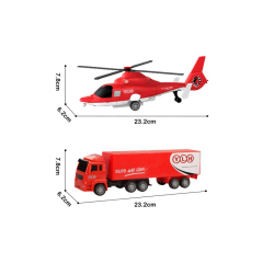 BIG251H1 CITY CAR HELİKOPTER/KAMYON 2 Lİ ARAÇ-MGA