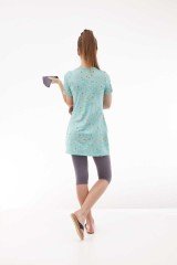 Emayo Taytlı Yarı Tesettür Mayo Hüma 1015 Gri (Kısa Kollu) XL