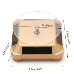 BUFFER® Güneş Enerjili Solar 360 Derece Dönen Vitrin Stand Döner Tabla