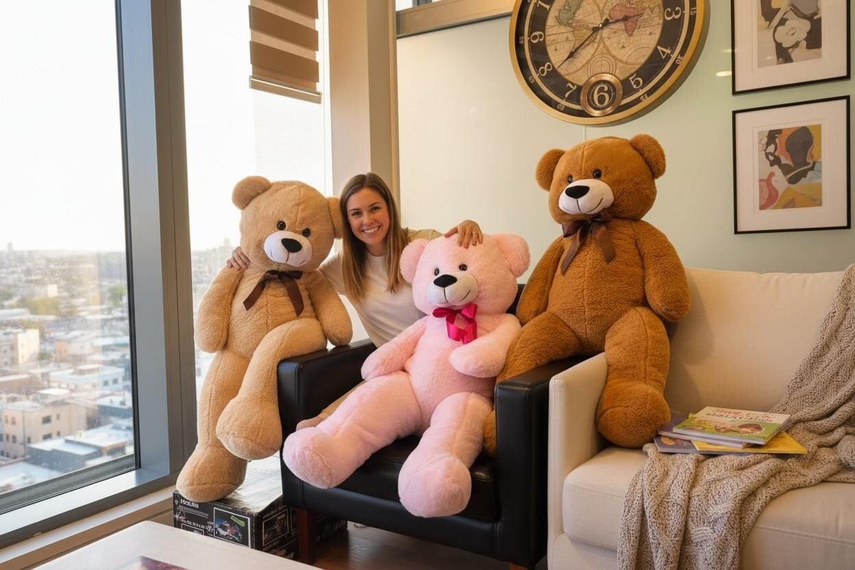 62723 PELUŞ 100CM UZUN AYI -HLY