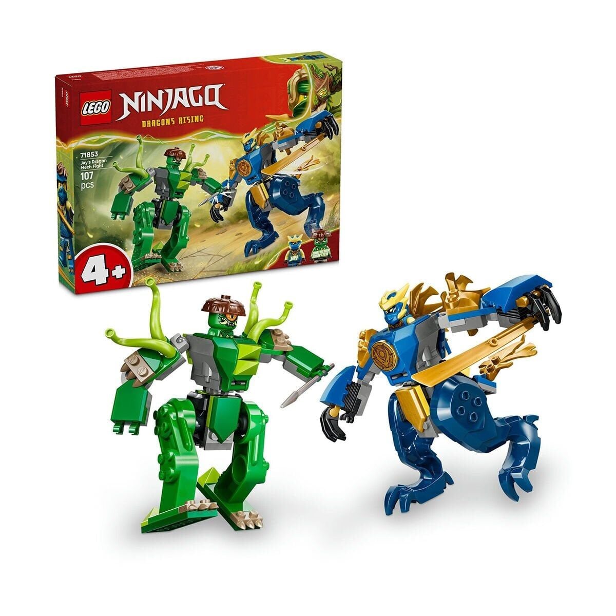 71853 Lego Ninjago Jayin Ejderha Robotu Savaşı 107 parça +4