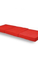 BUFFER® Çok Amaçlı Katlanır Taşınabilir Kırmızı Renk Sünger Yer Yatağı