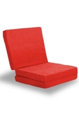 BUFFER® Çok Amaçlı Katlanır Taşınabilir Kırmızı Renk Sünger Yer Yatağı