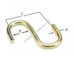 Bulmax Kucuk S Kanca Bmx-5775 (10 Adet Gönderilir)