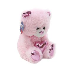 62500 Parlak Kalpli Peluş Ayı 30 cm