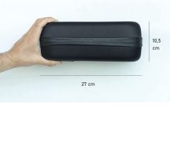 Siyah İnsülin Hormon Enjektör Taşıma Çantası, 25x15x10 cm, Soğuk Zincir, 18 Saat Koruma