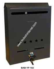 Bulmax Sıyah Yıldızlı Posta Kutusu Bmx-1002 (1 Adet Gönderilir)
