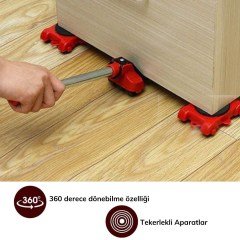 Tekerlekli Basit Pratik Ağır Beyaz Eşya Mobilya Taşıma Kaydırma  Aleti Aparatı Seti