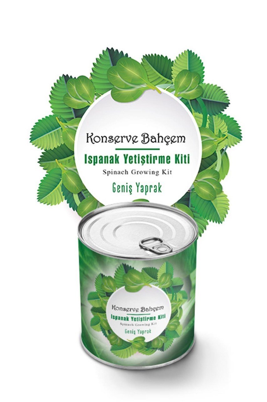 BUFFER® Konserve Bahçem Evde Konservede Kolay Ispanak Yetiştirme Kiti