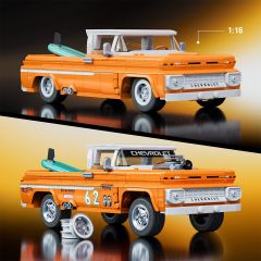 JFT20 Mattel Brick Shop H.W.Elite Serisi - Custom '62 Chevy Pickup 858 parça +10