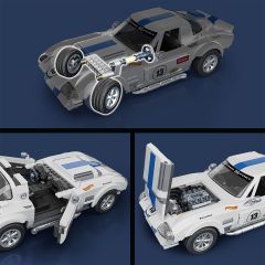 JGR31 Mattel Brick Shop H.W.Elite Serisi - Corvette Grand Sport 918 parça +10