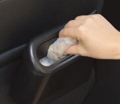 Araba Çöp Kutusu Kapaklı Organizer Siyah