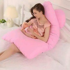 BUFFER® 5 Farklı Bölge Destekli Ortopedik Destekli Hamile Yastığı Pembe