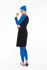 Emayo Uzun Kollu Taytlı Tam Kapalı Tesettür Mayo Ceyda 5012 Siyah XL