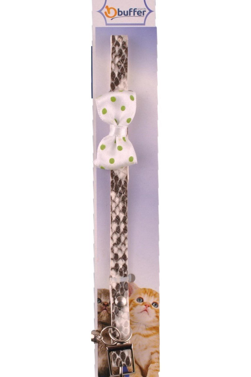 BUFFER® Fiyonklu Kedi Tasması (Leopar)