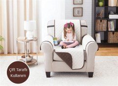 BUFFER® Tek Kişilik Çift Taraflı Koltuk Kanepe Örtüsü Kılıfı