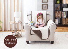 BUFFER® Tek Kişilik Çift Taraflı Koltuk Kanepe Örtüsü Kılıfı