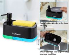 Çift Hazneli Sıvı Sabunluk, Süngerlik ve Otomatik Deterjanlık