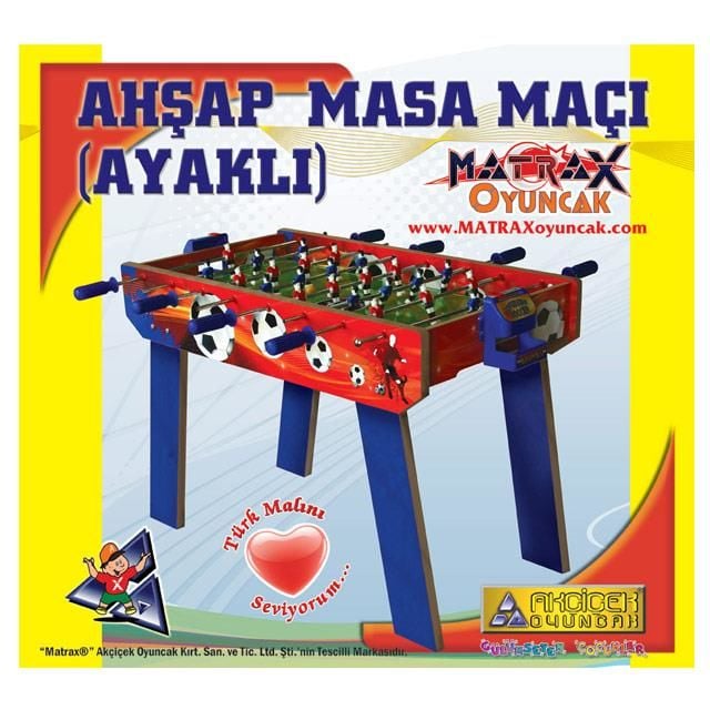 Ahşap Ayaklı Masa Maçı Langırt