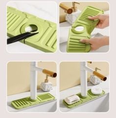 Mutfak Banyo Lavabo Kenarı Silikon Mat Gri