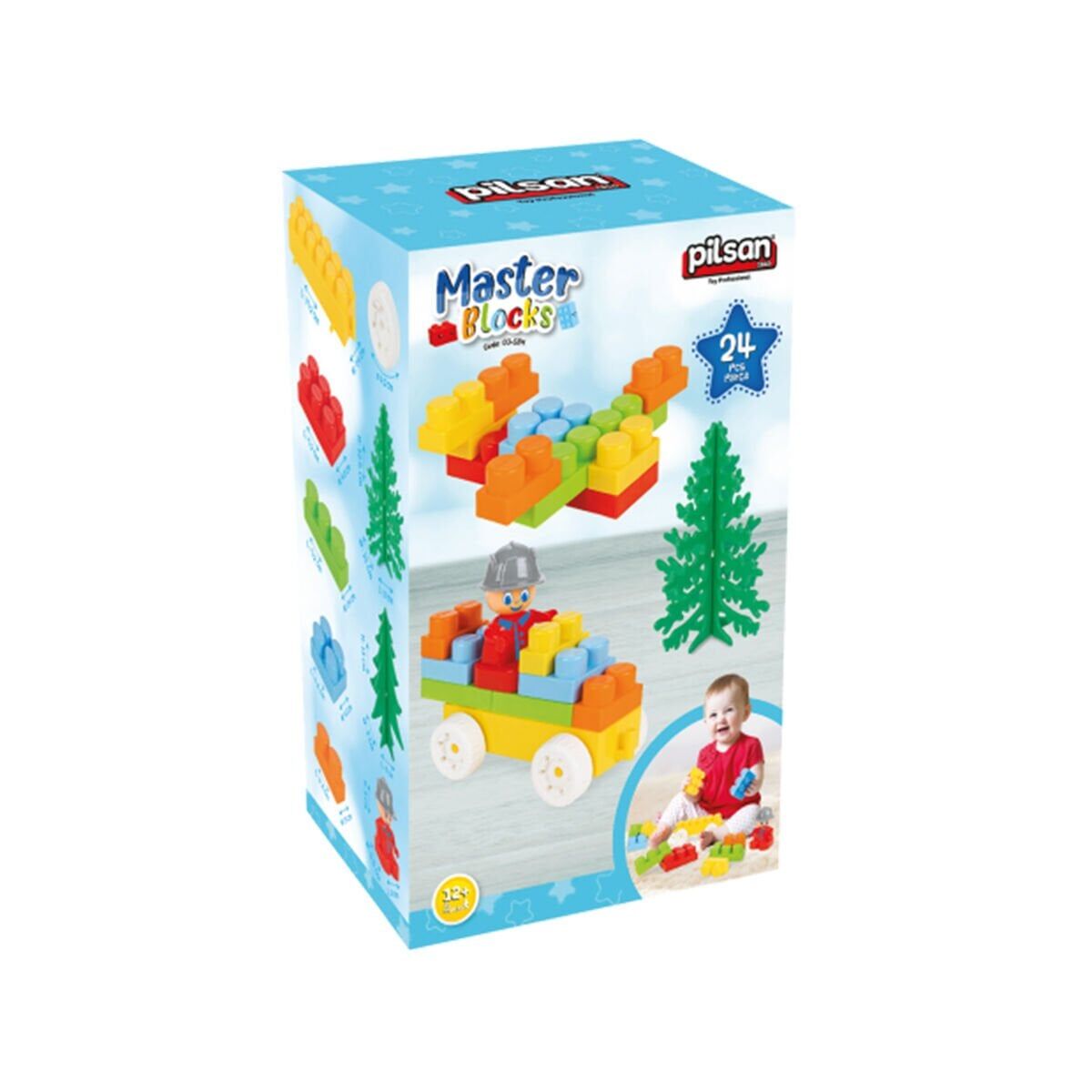 Pilsan 03 584 Aksesuarlı Master Bloklar 24 Parça