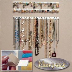 BUFFER® Pratik Duvara Sabitlenebilir Takı Kolye Mücevher Düzenleyici Bling Eez