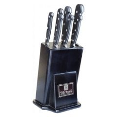 Sürbisa 61509 Siyah 7 Parça Şef Bıçak Seti Dövme Çelik