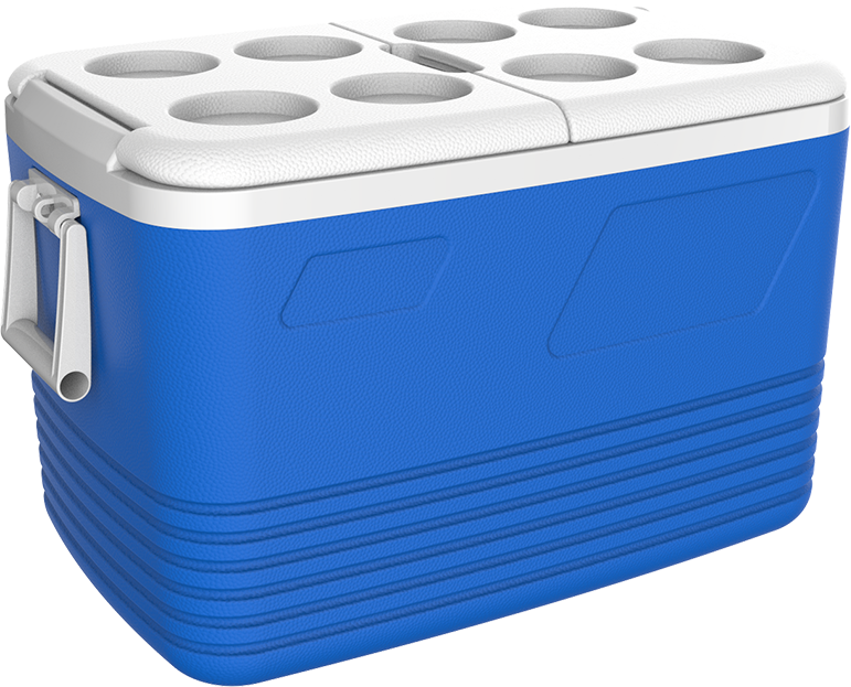 Kale 60 LT Bardaklı Oto Kamp Termosu Buz Kutusu Kale 1023 Mavi