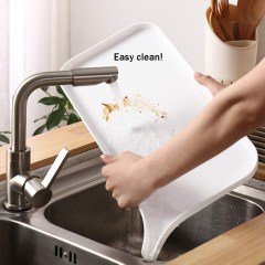 BUFFER® Pratik Lavabo Kenarı Tezgah Üstü Süzmatik Süzgeçli Bulaşık Sepeti